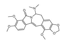 3,4,12-Trimethoxy-10,11-methylenedioxy-7-dimethylamino-7,8-dihydro-5H-isoindolo[1,2-b][3]benzazepin-5-one结构式