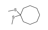 1,1-bis(methylthio)cyclooctane Structure