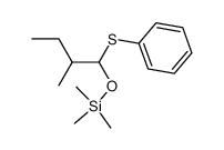 trimethyl(2-methyl-1-(phenylthio)butoxy)silane Structure