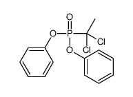 [1,1-dichloroethyl(phenoxy)phosphoryl]oxybenzene Structure