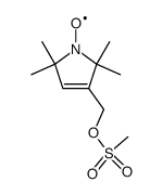 1-氧-2,2,5,5-四甲基-3-(甲磺酰氧基甲基)吡咯啉结构式
