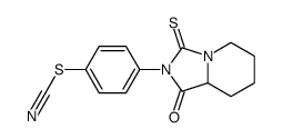 [4-(1-oxo-3-sulfanylidene-6,7,8,8a-tetrahydro-5H-imidazo[1,5-a]pyridin-2-yl)phenyl] thiocyanate Structure