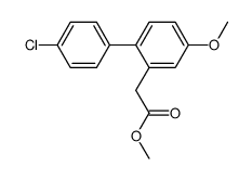 methyl 2-(4'-chloro-4-methoxy-[1,1'-biphenyl]-2-yl)acetate Structure