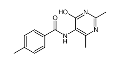 Benzamide, N-(1,4-dihydro-2,6-dimethyl-4-oxo-5-pyrimidinyl)-4-methyl- (9CI)结构式