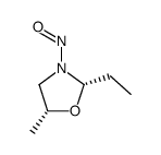 N-nitroso-cis-2-ethyl-5-methyl-1,3-oxazolidine Structure