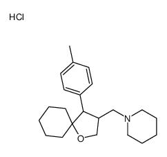 1-[[4-(4-methylphenyl)-1-oxaspiro[4.5]decan-3-yl]methyl]piperidine,hydrochloride结构式