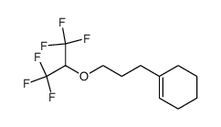 3-(cyclohex-1'-enyl)propyl 2,2,2-trifluoro-1-trifluoromethylethyl ether结构式