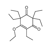 5-ethoxy-2,2,4,6,6-pentaethyl-cyclohex-4-ene-1,3-dione Structure