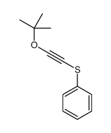 2-[(2-methylpropan-2-yl)oxy]ethynylsulfanylbenzene结构式