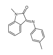 1-methyl-3-(4-methylphenyl)iminoindol-2-one结构式