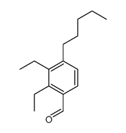2,3-diethyl-4-pentylbenzaldehyde Structure