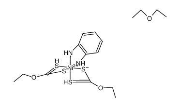 mono-(o-diaminobenzene)-nickel(II)-bisethylxantate*ether结构式