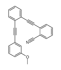 2-[2-[2-[2-(3-methoxyphenyl)ethynyl]phenyl]ethynyl]benzonitrile Structure