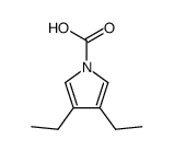 3,4-diethyl-1H-pyrrole-1-carboxylic acid Structure