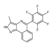 3-methyl-5-(2,3,4,5,6-pentafluorophenyl)-2H-pyrazolo[4,3-c]isoquinoline结构式