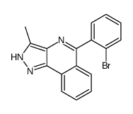 5-(2-bromophenyl)-3-methyl-2H-pyrazolo[4,3-c]isoquinoline结构式