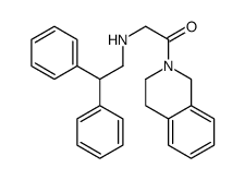 1-(3,4-dihydro-1H-isoquinolin-2-yl)-2-(2,2-diphenylethylamino)ethanone结构式