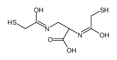 (2S)-2,3-bis[(2-sulfanylacetyl)amino]propanoic acid结构式