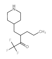 2-Hexanone,1,1,1-trifluoro-3-(4-piperidinylmethyl)- Structure