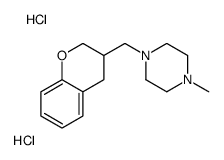 Piperazine, 1-((3,4-dihydro-2H-1-benzopyran-3-yl)methyl)-4-methyl-, di hydrochloride结构式