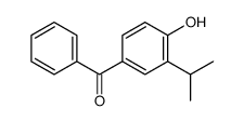 (4-hydroxy-3-propan-2-ylphenyl)-phenylmethanone结构式