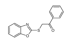 2-(1,3-benzoxazol-2-ylsulfanyl)-1-phenylethanone structure