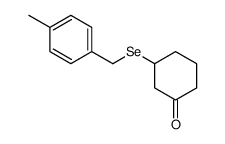 3-[(4-methylphenyl)methylselanyl]cyclohexan-1-one Structure