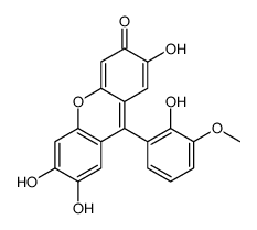 2,6,7-trihydroxy-9-(2-hydroxy-3-methoxyphenyl)xanthen-3-one结构式