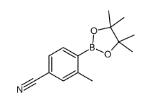 3-甲基-4-硼酸频哪醇酯苯腈结构式