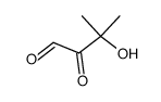 3-hydroxy-3-methyl-2-oxo-butyraldehyde结构式