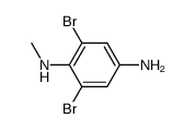 2,6-dibromo-N1-methyl-p-phenylenediamine结构式