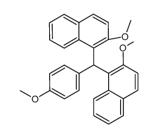 bis-(2-methoxy-[1]naphthyl)-(4-methoxy-phenyl)-methane Structure