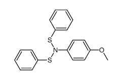 N-(p-methoxyphenyl)bis(benzenesulphen)amide结构式