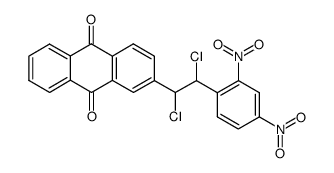 2-(α,β-dichloro-2,4-dinitro-phenethyl)-anthraquinone Structure