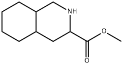 3-Isoquinolinecarboxylic acid, decahydro-, Methyl ester结构式