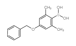 (4-(Benzyloxy)-2,6-dimethylphenyl)boronic acid structure