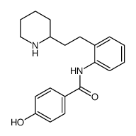 4-hydroxy-N-[2-(2-piperidin-2-ylethyl)phenyl]benzamide结构式