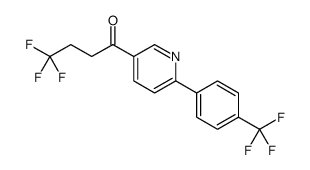 1-Butanone, 4,4,4-trifluoro-1-[6-[4-(trifluoromethyl)phenyl]-3-pyridinyl] Structure