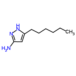 5-Hexyl-1H-pyrazol-3-amine Structure