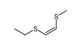 (Z)-1-(methylthio)-2-(ethylthio)ethylene结构式