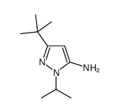 3-(TERT-BUTYL)-1-ISOPROPYL-1H-PYRAZOL-5-AMINE Structure