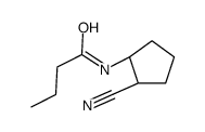 N-[(1R,2S)-2-cyanocyclopentyl]butanamide Structure