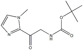 tert-butyl (2-(1-Methyl-1H-iMidazol-2-yl)-2-oxoethyl)carbaMate Structure