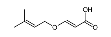 3-(3-methylbut-2-enoxy)prop-2-enoic acid结构式