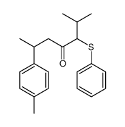 2-methyl-6-(4-methylphenyl)-3-phenylsulfanylheptan-4-one Structure