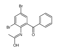 N-(2-benzoyl-4,6-dibromophenyl)acetamide结构式