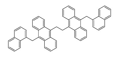 9-(naphthalen-1-ylmethyl)-10-[2-[10-(naphthalen-1-ylmethyl)anthracen-9-yl]ethyl]anthracene Structure