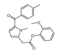 (2-methoxyphenyl) 2-[1-methyl-5-(4-methylbenzoyl)pyrrol-2-yl]acetate结构式