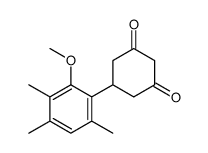 5-(2-methoxy-3,4,6-trimethylphenyl)cyclohexane-1,3-dione结构式