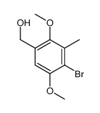 (4-bromo-2,5-dimethoxy-3-methylphenyl)methanol Structure